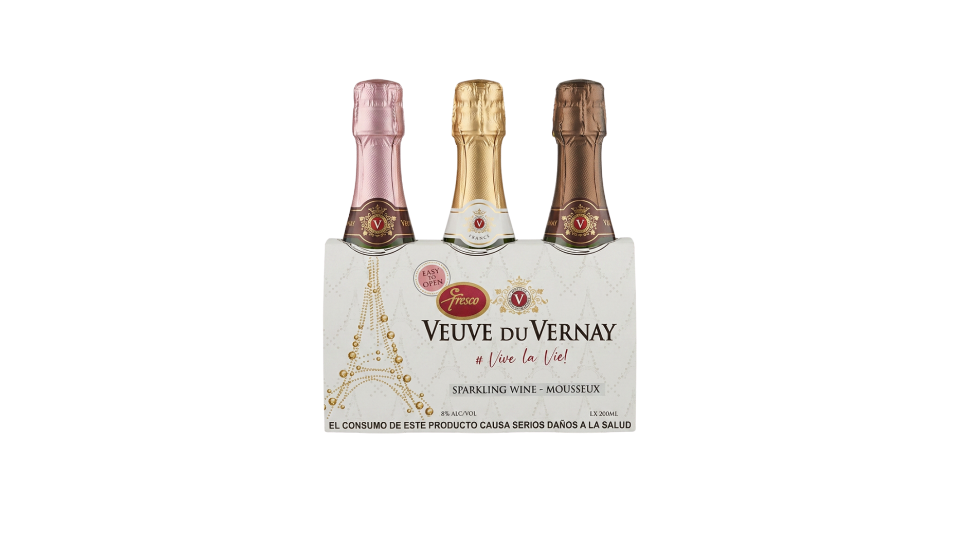 VEUVE DU VERNAY BRUT, BRUT ROSE, ICE TRI PACK